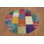 Distressed Modern Patchwork Round Area Rug 5x5
