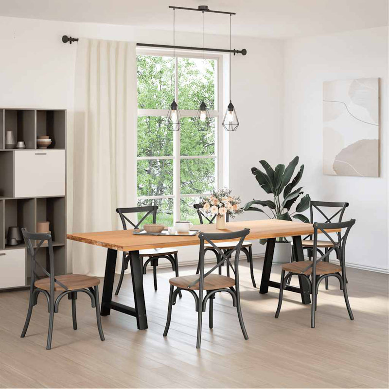 Sarbash Table Leg, 73cm H x 70cm W, Black