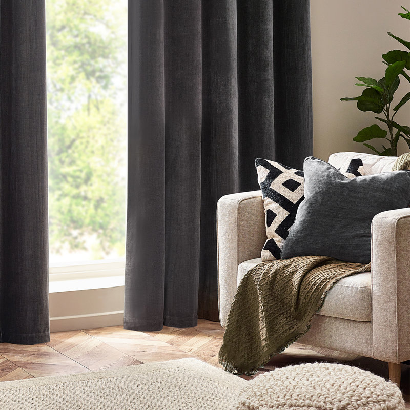 Square Cushion Cover, Charcoal
