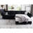 Vashudev Velvet Modular Sectional-166778076