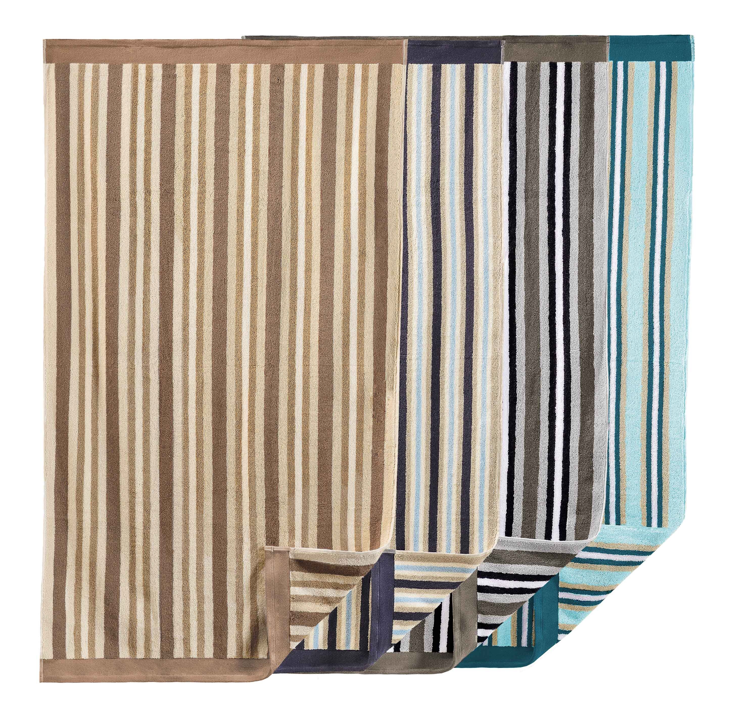 Blue Nile Mills 6 Piece Solid Decorative Cotton Towel Set - 2