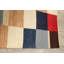 Tapis multicolore noué à la main de conception unique 4 pi 7 po x 6 pi 9 po