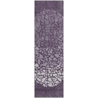 Premium Machine Washable Cerrito Eggplant Rug