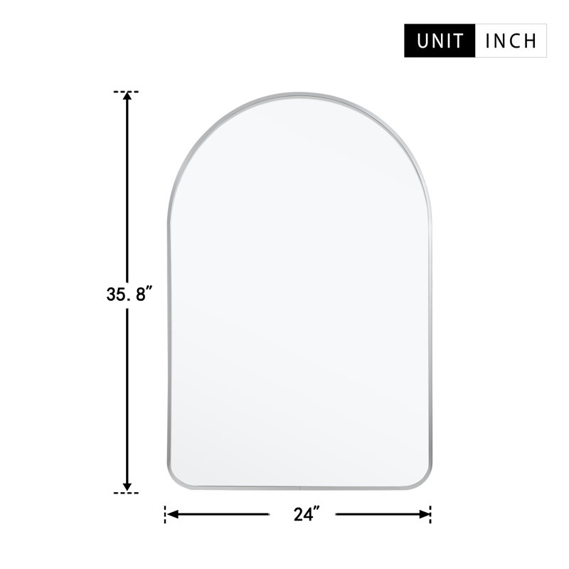 Miroir mural Namah, Argent