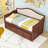 Twin Wooden Daybed with Trundle and 2 Drawers-1711819562