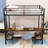 Full Over Twin Bunk Bed With Study Desk And Charging Ports-603390578