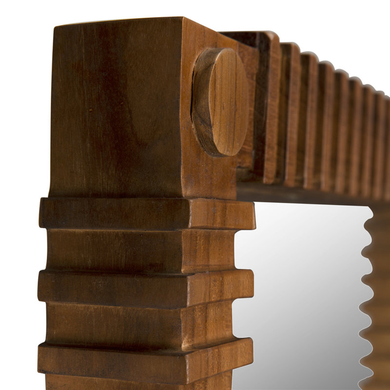 Rift Rectangle Solid Wood Mirror