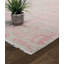Tapis rose / gris en soie / laine / rayonne Abstract-36587519