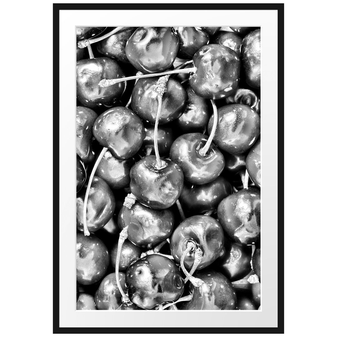 Gerahmtes Poster Cherry Kirschen Fruit