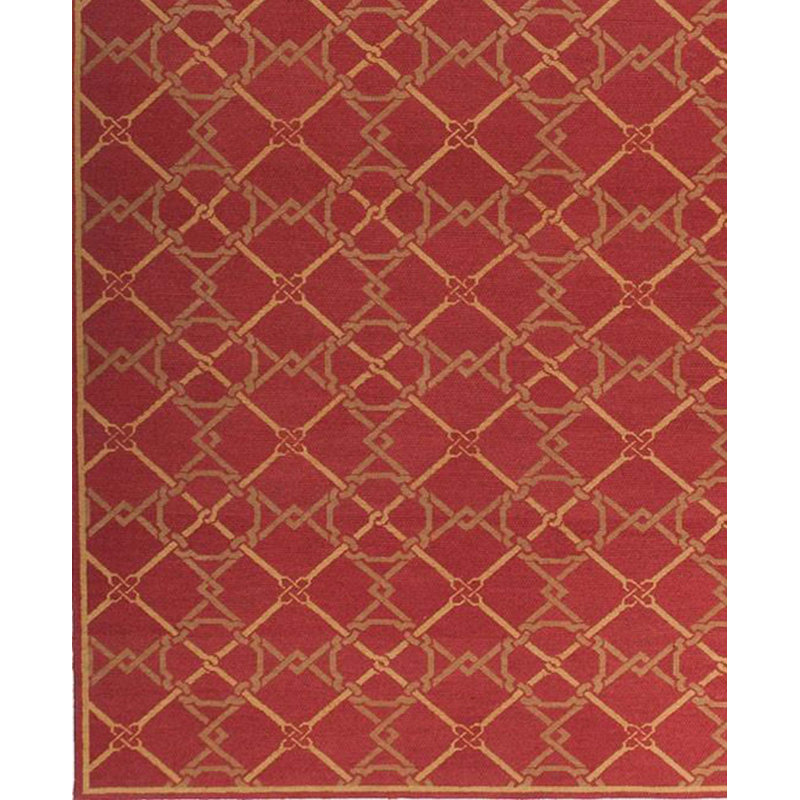 Wool Geometric Area Rug, Rectangle 9'1" x 11'10"