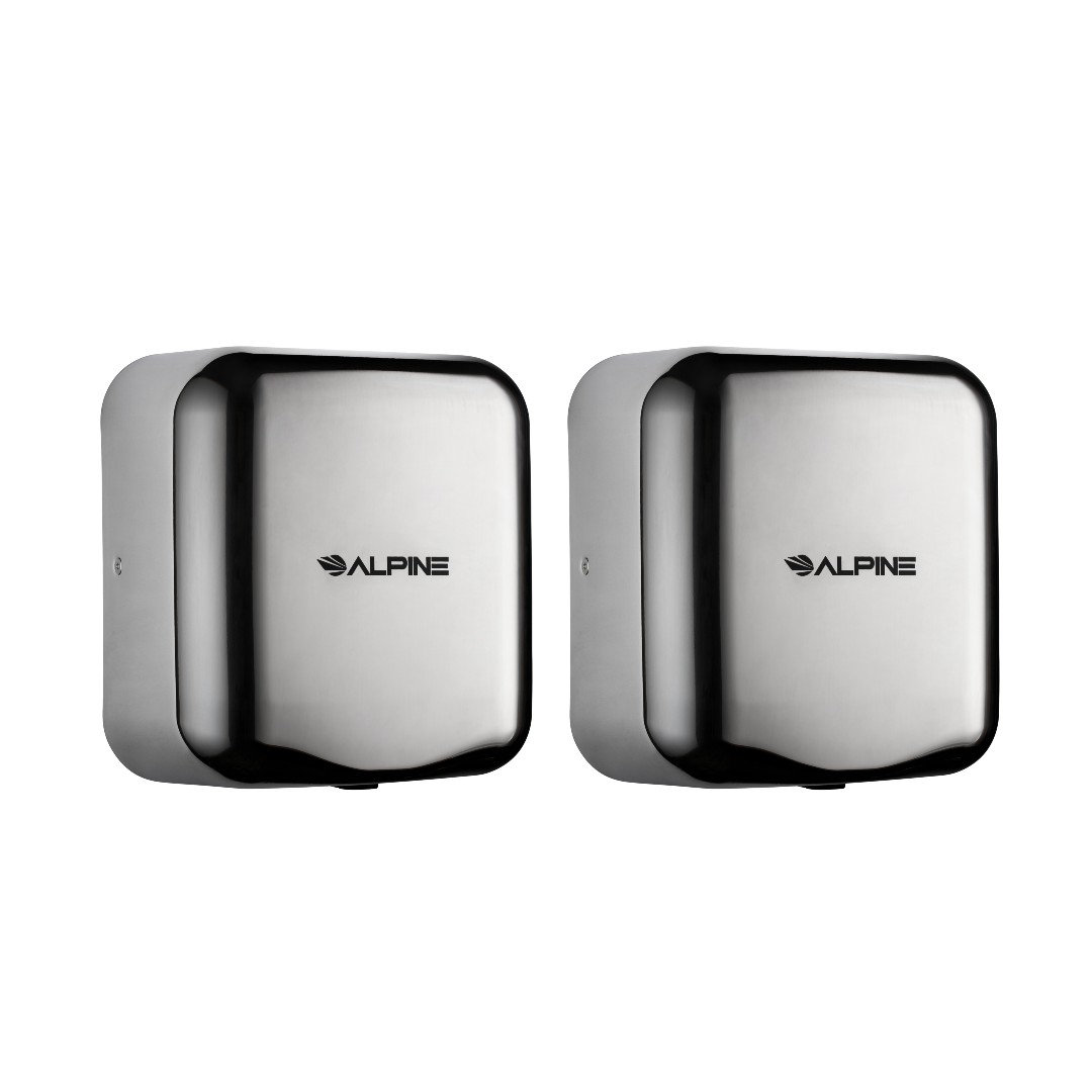 Hemlock Stainless Steel Automatic High Speed Commercial Electric Hand Dryer (Set of 2) Alpine Industries