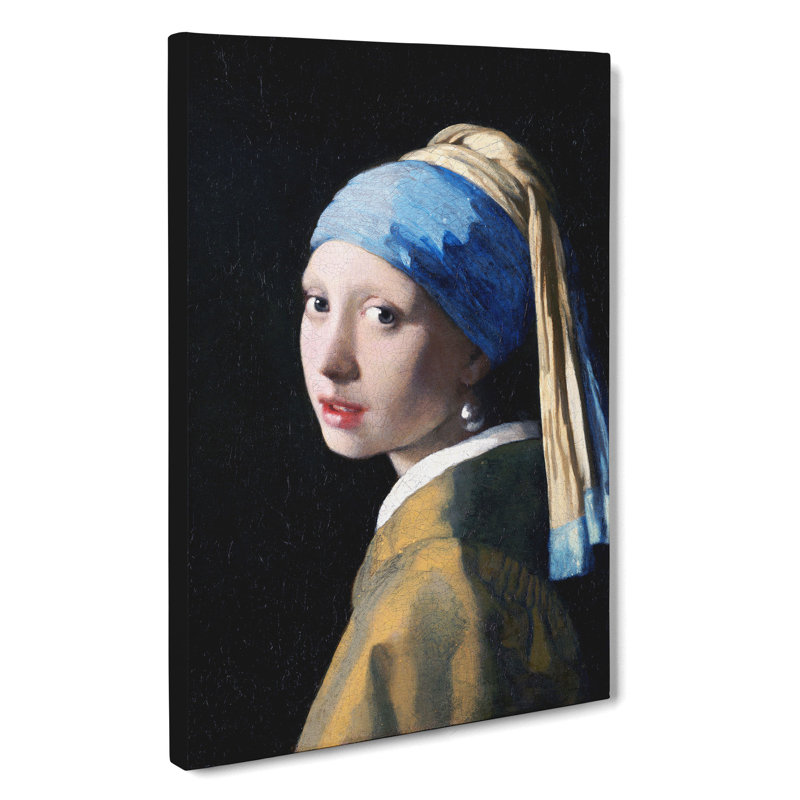 Girl With A Pearl Earring by Johannes Vermeer - Wrapped Canvas, 76cm H x 50cm W x 3cm D