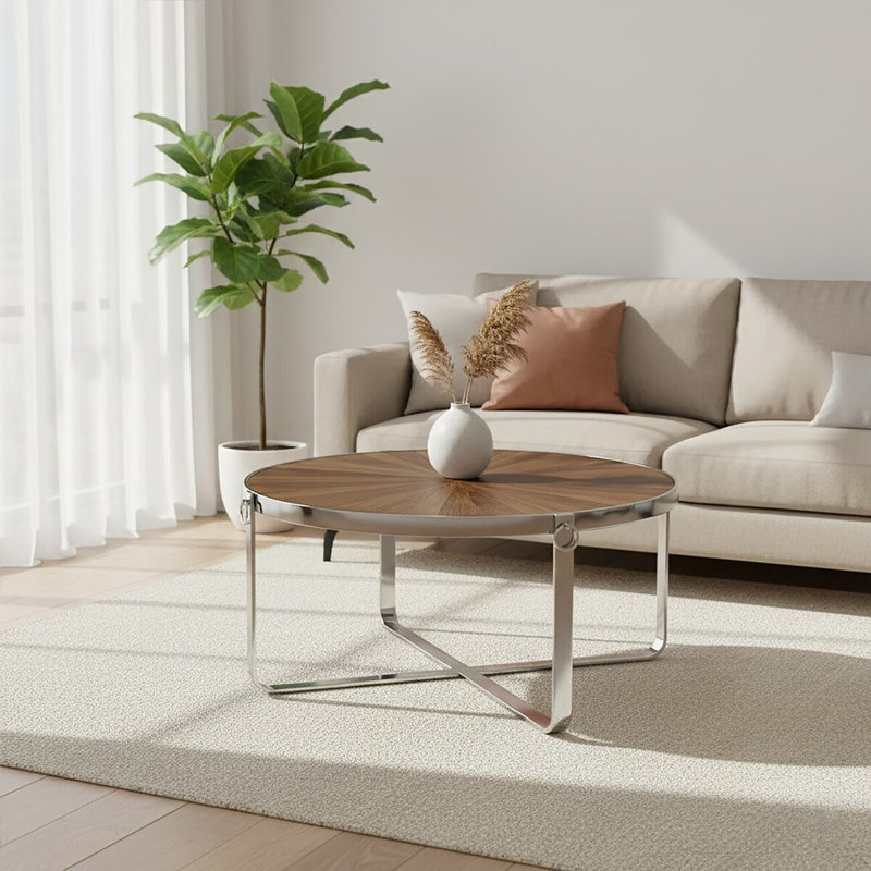 Paula Cross Legs Coffee Table