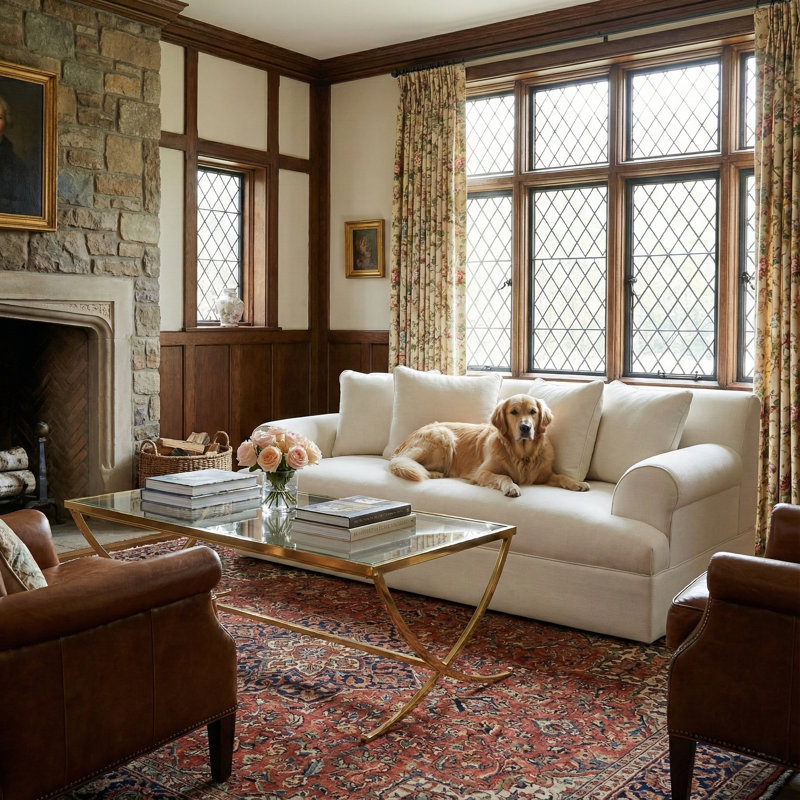 Estate Sofa, Ivory
