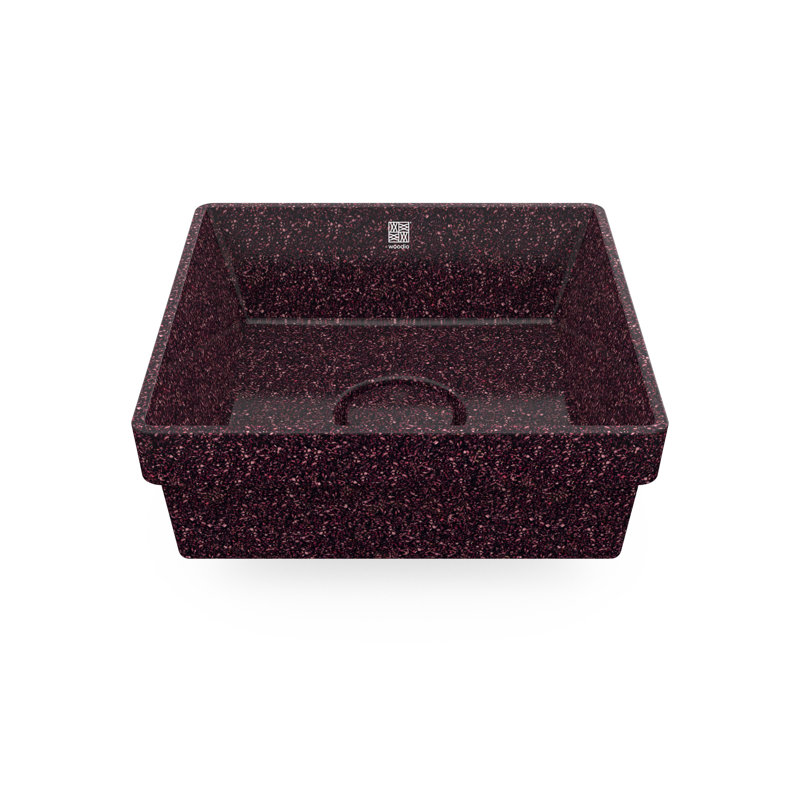 Cube40 15.75'' L Bathroom Sink, Berry
