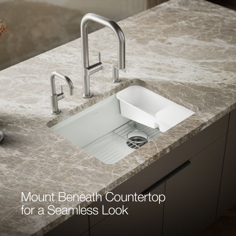 Riverby® 27"L x 22"W Kitchen Sink, Sea Salt