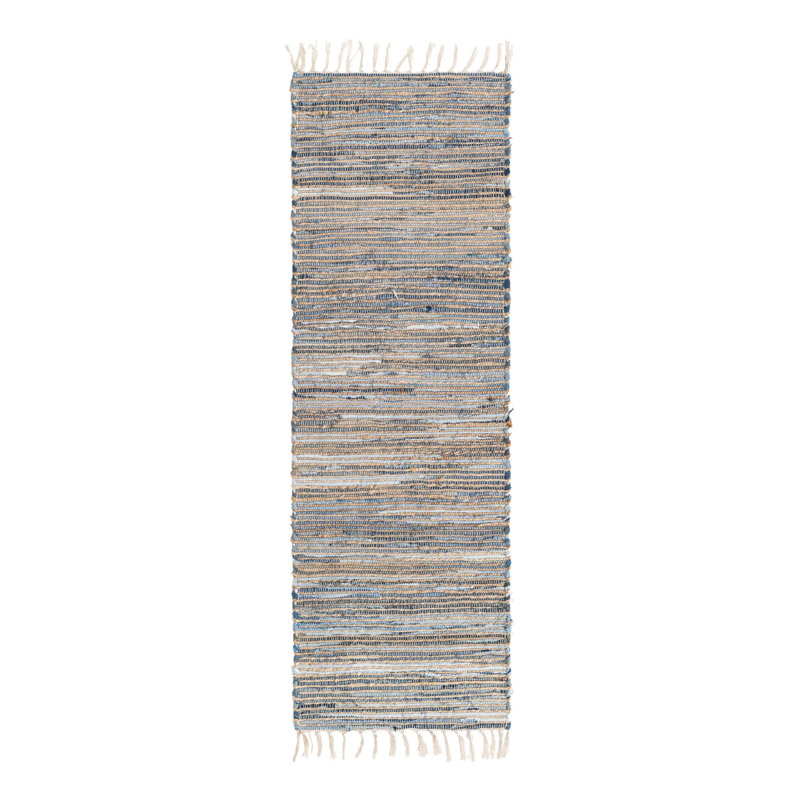 Holly-Rose Cotton Striped Indoor Rug, Runner 2'2" x 6'1"