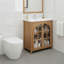 Meuble-lavabo 31 po avec lavabo et armoire en céramique 31 po