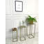 Ensemble de 3 plantes gigognes en métal, ensemble de tables de bout, noir-1363538711