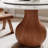 Ikerne Round Dining Table With Lazy Susan Vase-Shaped Solid Wood Pedestal-1446827007-1446827000