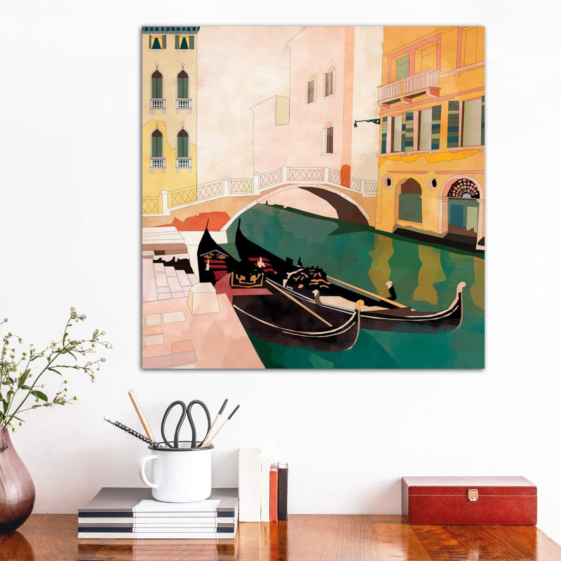 Venice Gondolas I by Ana Rut Bré - Wrapped Canvas Print, 66.04 cm H x 66.04 cm W x 3.175 cm D