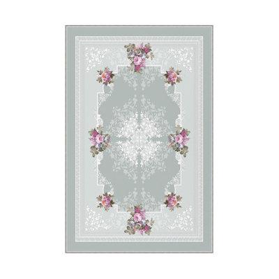 Premium Hall Carpet (3.3 x 9.8 ft), 100% Polyester, 8 mm Pile Height | Antibacterial, Non-Slip PVC Dot Underside, 650 gr/m² | Machine Washable, 3D Digital Printing | Ideal for Living Room & Entryways, Durable & Stylish Design