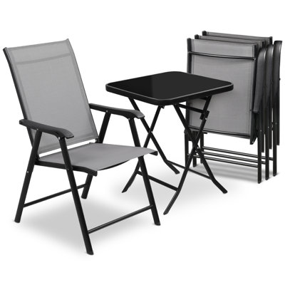 Ensemble bistro pour 4 personnes avec table et chaises
