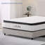 Matelas hybride 12 pouces - Soulagement de la pression et sommeil paisible, Fermeté moyenne, Ressorts ensachés et mousse viscoélastique imprégnée de gel, Livré comprimé-633555301