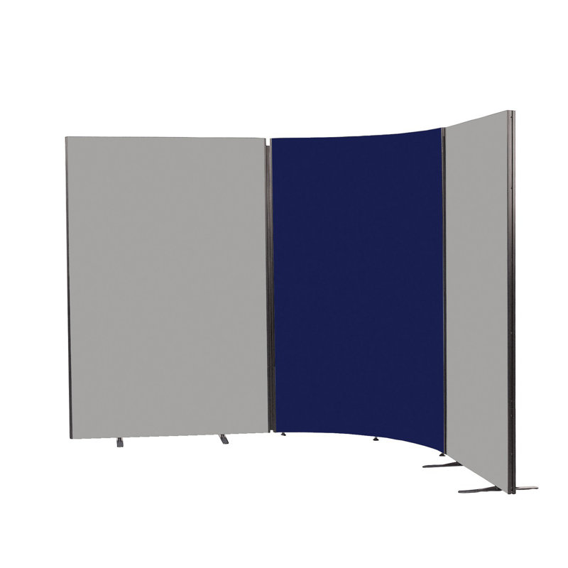 Wood Partition, 122.5cm H x 180cm W x 3cm D, Ink Navy