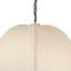 Luminaire suspendu 1 lumière Reina - noir mat - abat-jour blanc-552774441