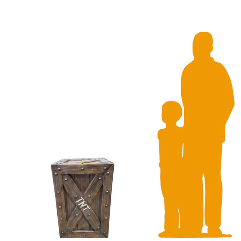 TNT Crate Life Size Statue