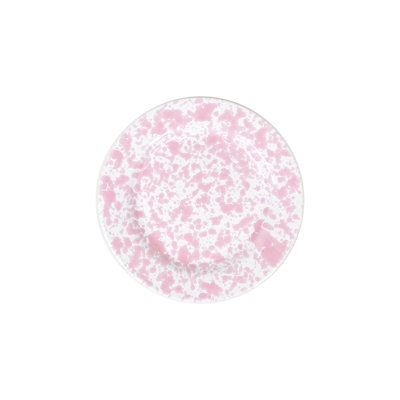 Crow Canyon Enamelware Splatter Flat Salad Plates