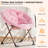 Comfy Saucer Chairs, Folding Reading Lounge Chair, Cozy Faux Fur Living Room Chair with Soft Thick Padded Seat & Metal Frame, Modern Style Bedroom Home for Kids Adults, X-Large-882805841