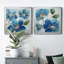 «Flowering Blues I», peinture sur toile 2 pièces-1295212470-1295212426