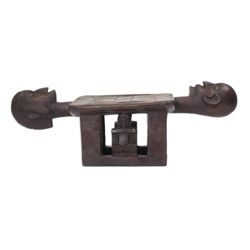 Tabouret d'appoint en bois massif Eriyonna