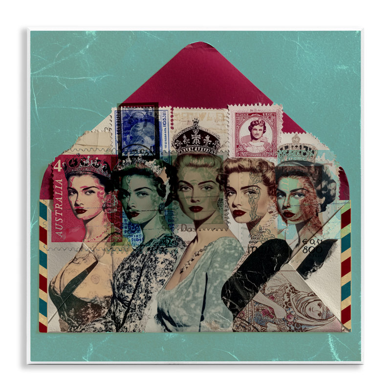 Plaque murale rétro de la collection Queens Vintage, design par Annabelle Hall