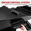 Royal Gourmet 4-Burner Propane Gas Griddle with Hood, Black
