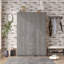 Armoire-penderie 6 portes en bois pour chambre à coucher, avec grands tiroirs, gris