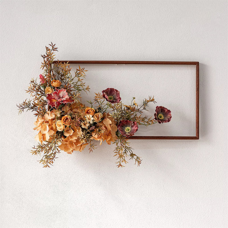 Fleur artificielle murale