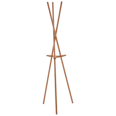 Boði Solid Wood Freestanding 3 - Hook Coat Rack