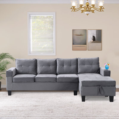 Boutwell 97.8"W Stationary L-shape Sectional