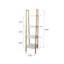 Étagère de salle de bain H 54,75 po x l 12,6 po x P 12,5 po Arroyos