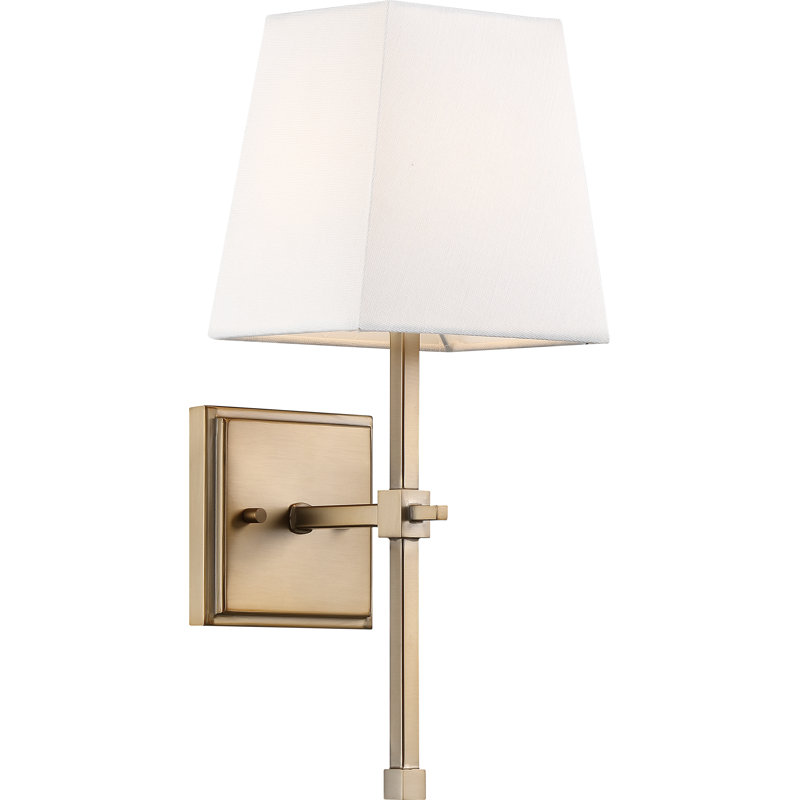 Kyra Dimmable Bath Sconce, Burnished Brass