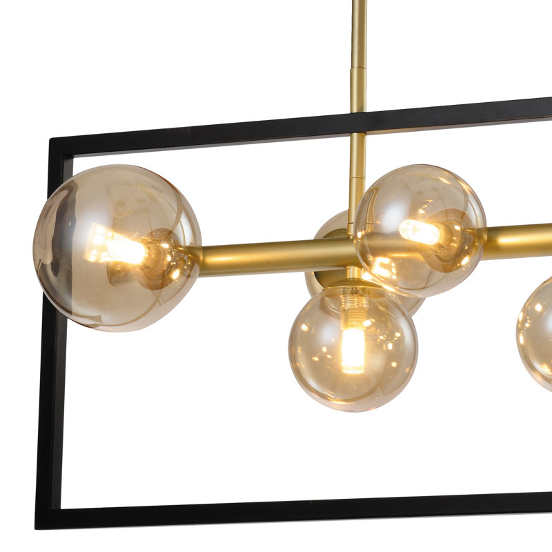 Linley 7 - Light 30.7"W Dimmable Square / Rectangle Chandelier