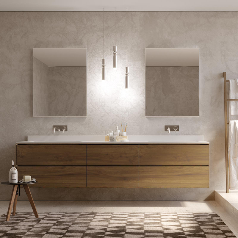 Gieneke Flat Wall Mirror, 85 H x 75 W