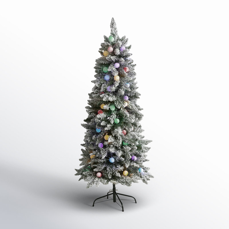 Lighted Artificial Christmas Tree, 5' H