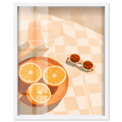 Reproduction d'été rétro à motif d'ombre juteuse par Art Remedy