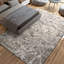 Hand Knotted Abstract Area Rug in Beige/Gray-1991562426