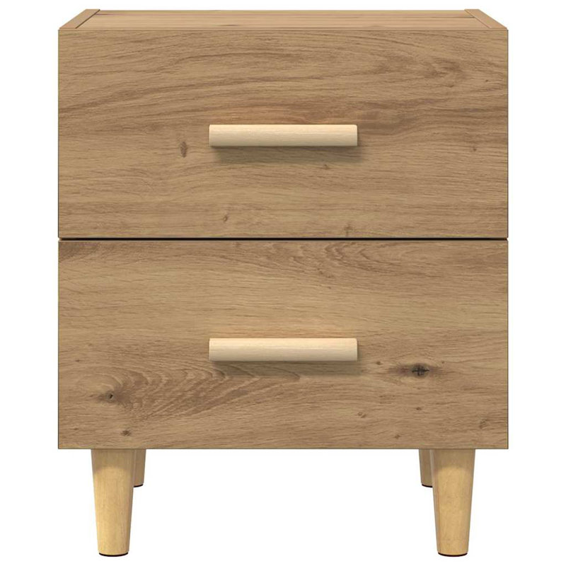 Bed Cabinet 2 Pcs 40 X 35 X 47.5 Cm Engineered Wood, Artisan Oak