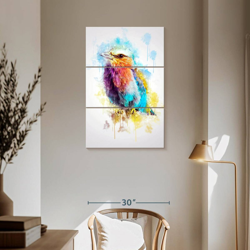 Brampt Lilac Breasted Roller, 57" H x 36" W